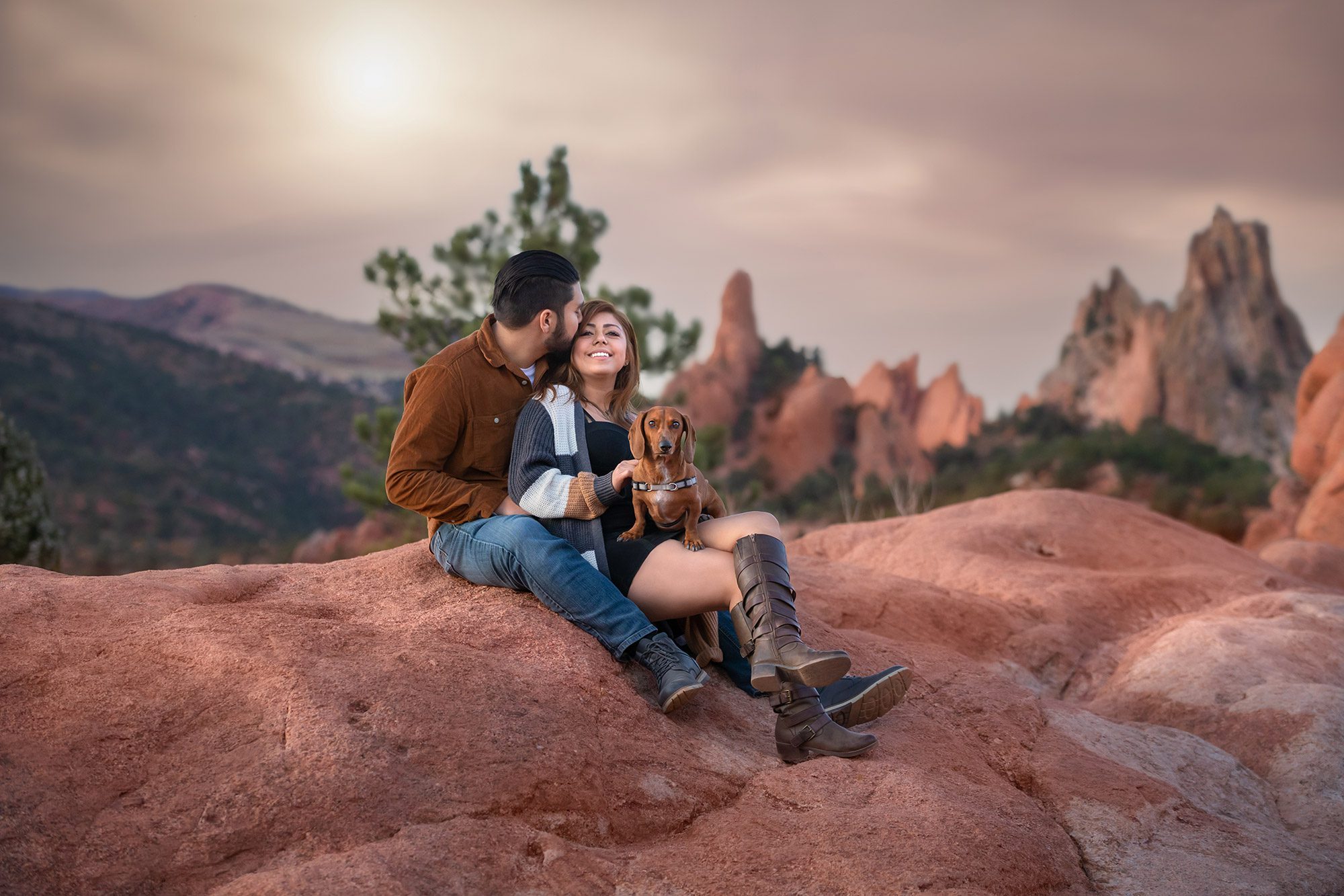 Couple at Garden of the Gods