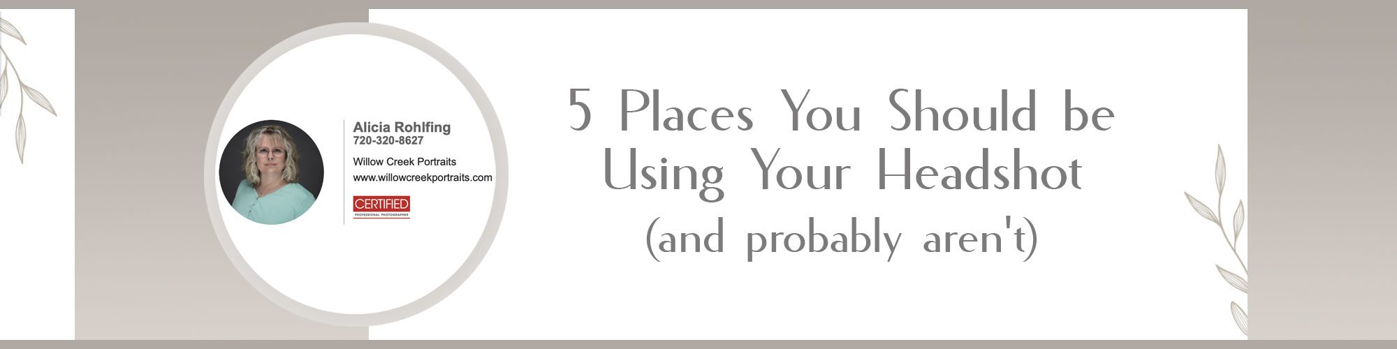 5 Places to Use Your Headshot blog