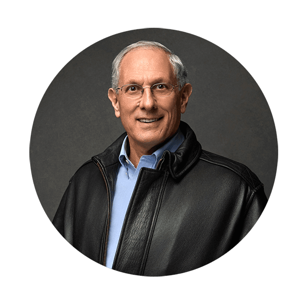 Man in leather jacket headshot