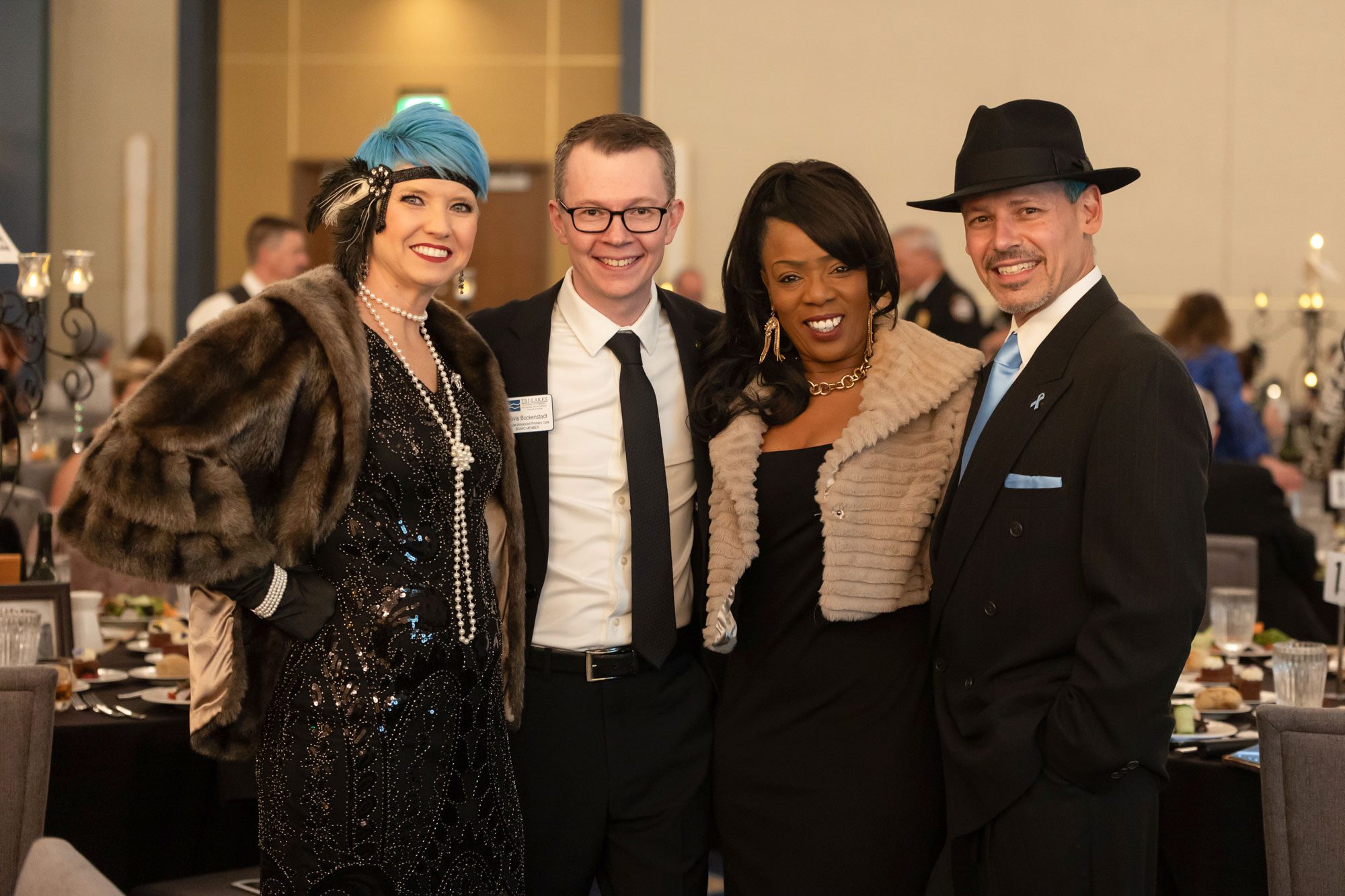 Group of friends at event