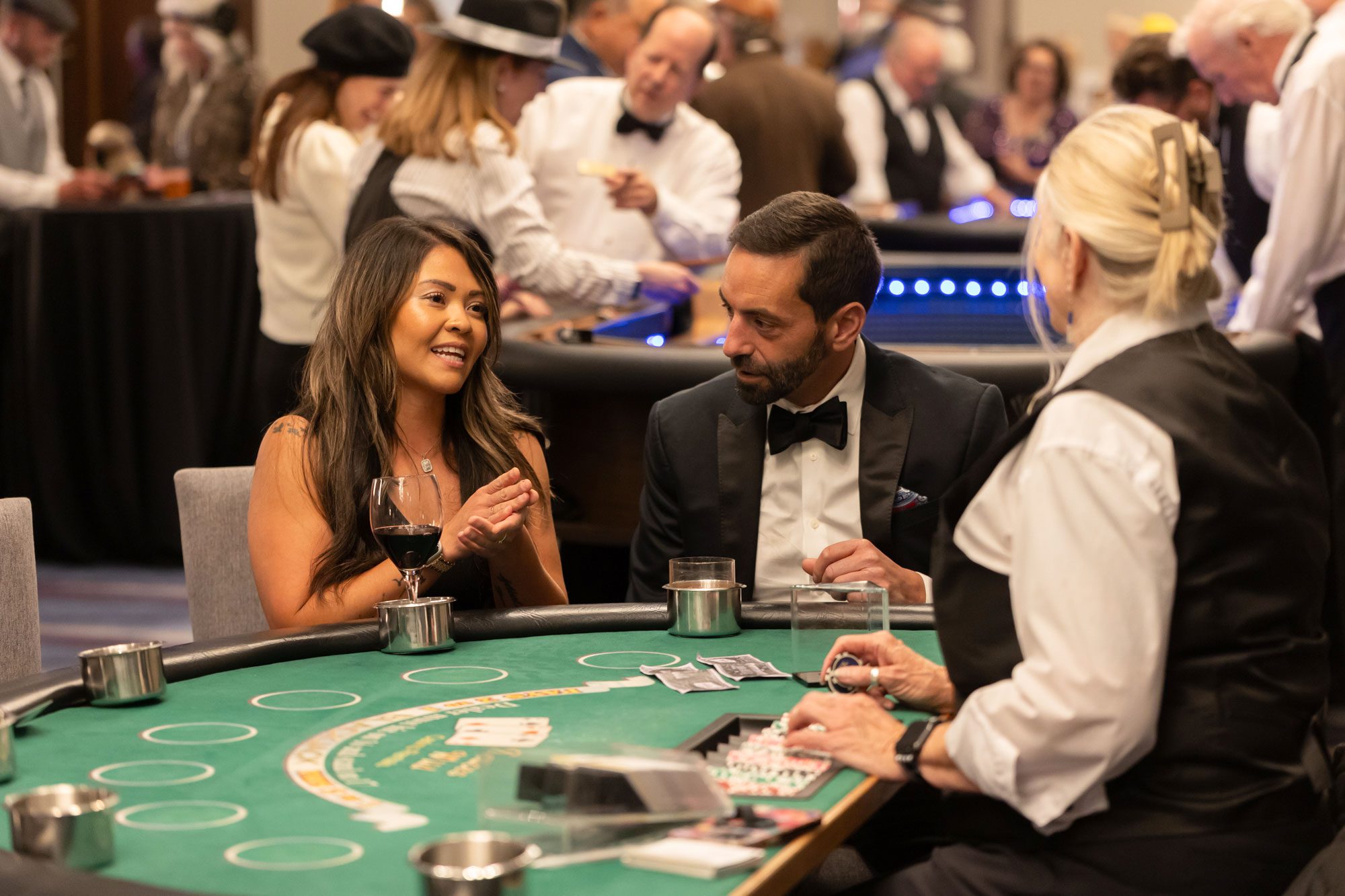 Playing at casino