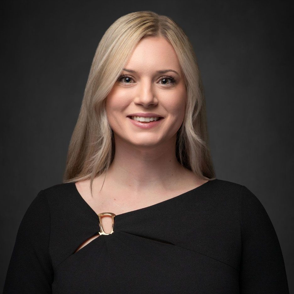 Blonde woman's headshot