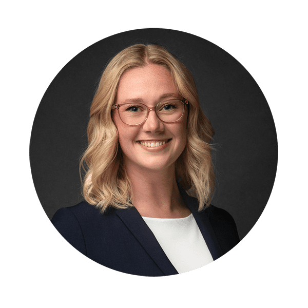 Blonde woman's headshot
