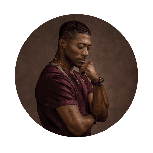 Black man modeling
