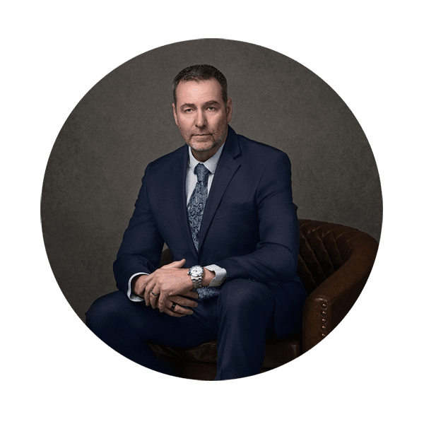 Businessman sitting in a chair
