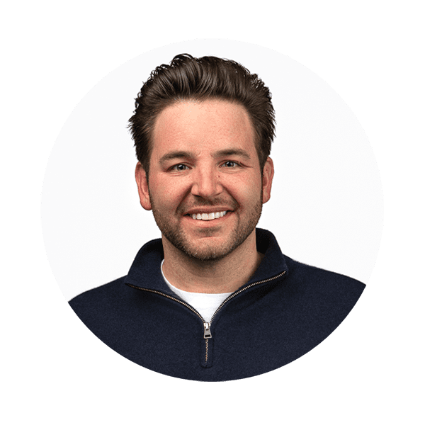 Man's studio headshot