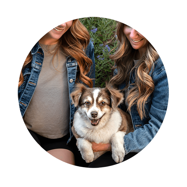 Women with small dog
